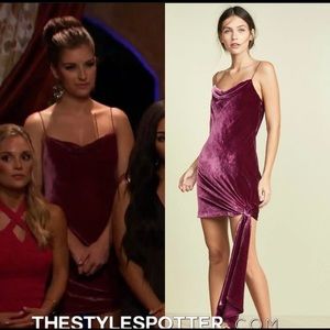 Cowl neck mini dress